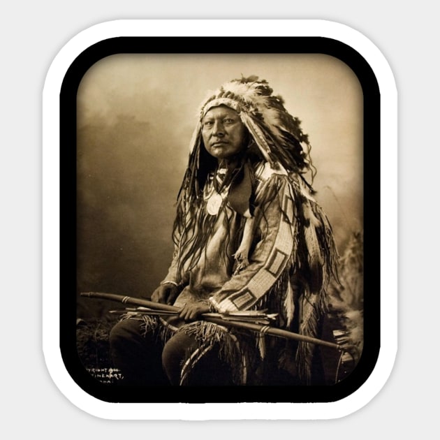 Chief Spotted Elk Lakota Sioux Native American Indian Sticker by twizzler3b